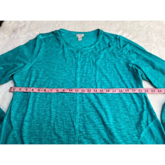 Logo Lori Goldstein Womens Teal Long-Sleeve Knit Top Lightweight Casual size XL - Picture 6 of 7